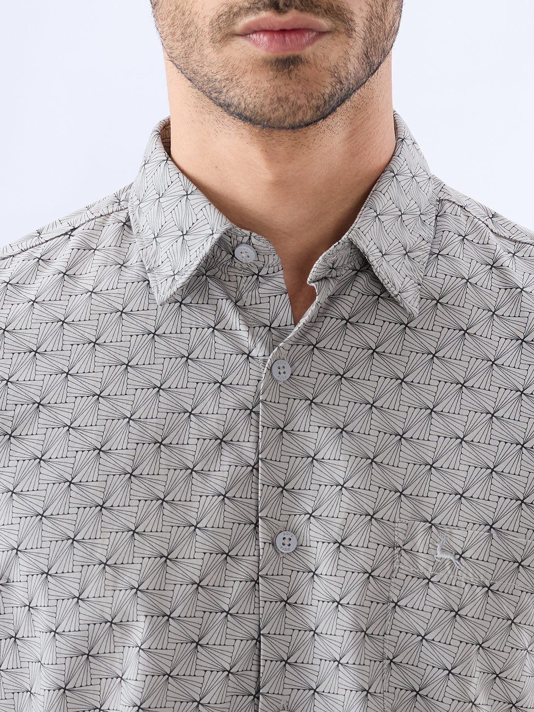 Parx Grey Casual Shirt