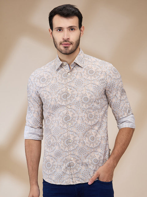 Parx Brown Casual Shirts
