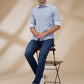 Parx Blue Casual Shirts