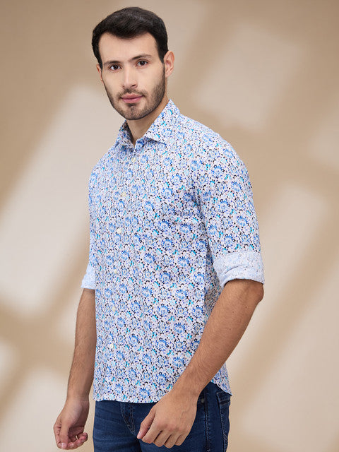 Parx Blue Casual Shirts