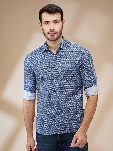 Parx Blue Casual Shirts