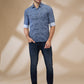 Parx Blue Casual Shirts
