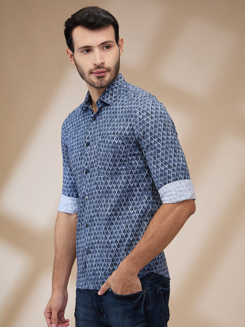 Parx Blue Casual Shirts