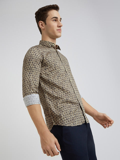 Parx Green Casual Shirt 