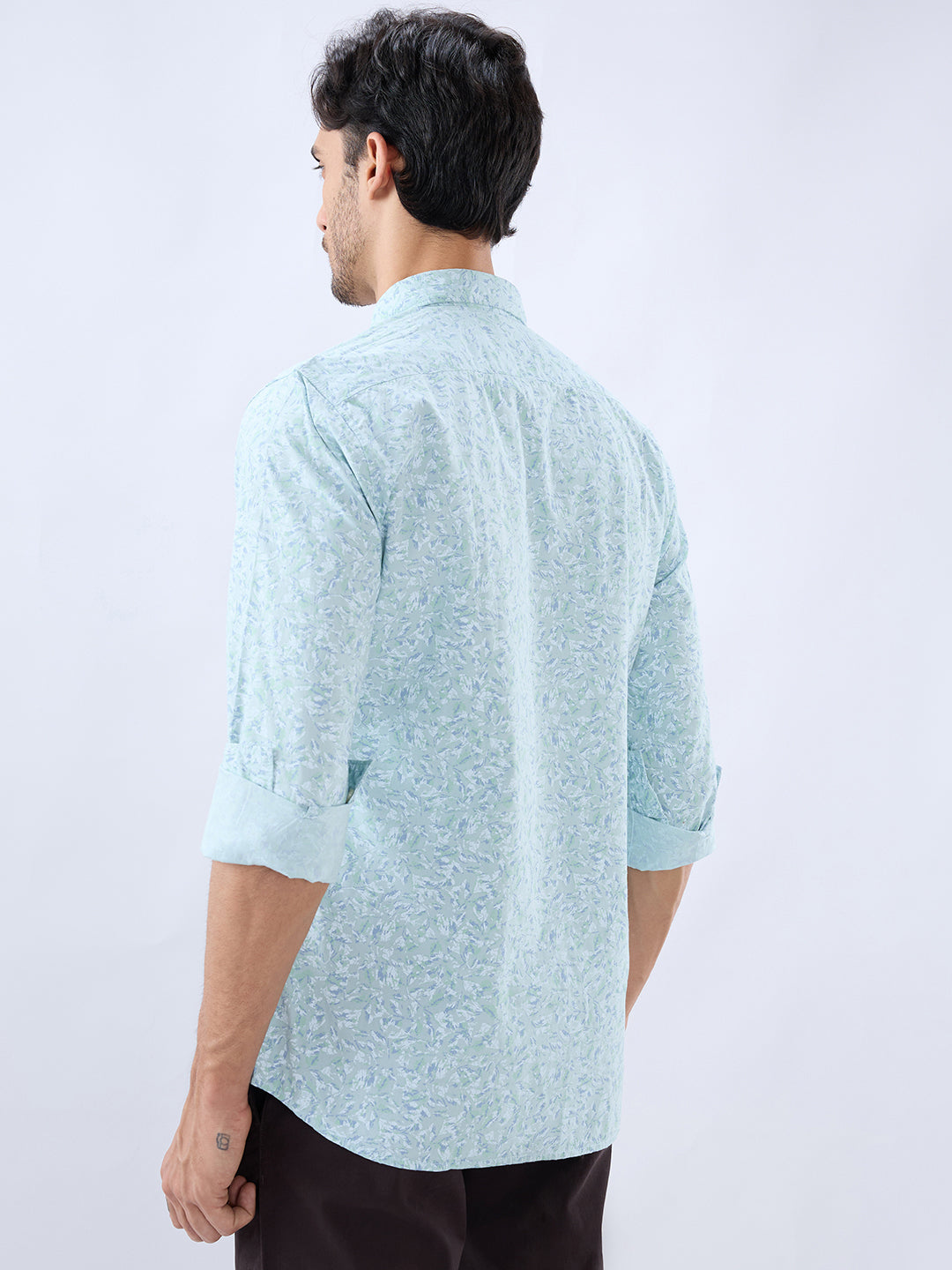 Parx Green Casual Shirt