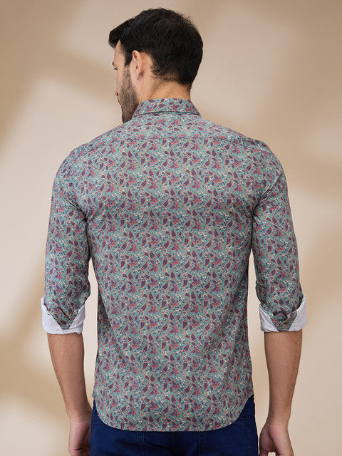 Parx Green Casual Shirts