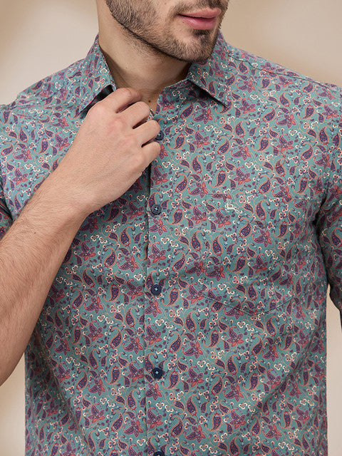 Parx Green Casual Shirts