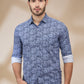 Parx Blue Casual Shirts