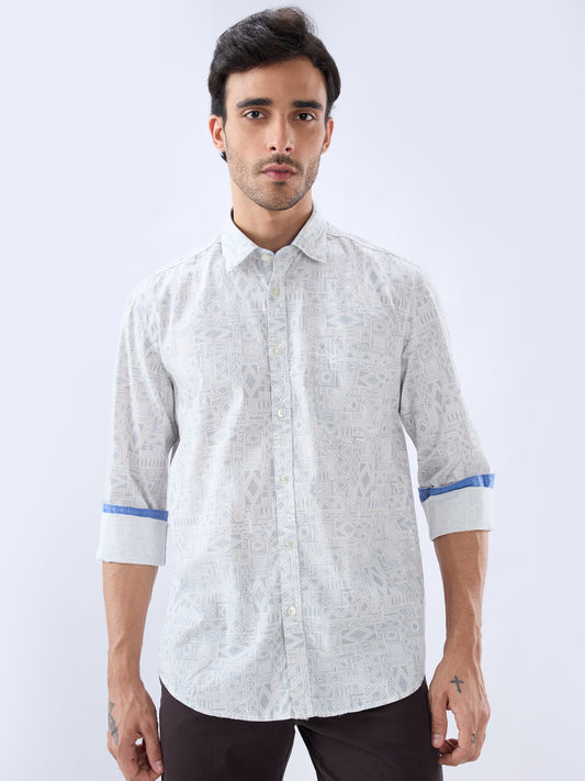 Parx Grey Casual Shirt