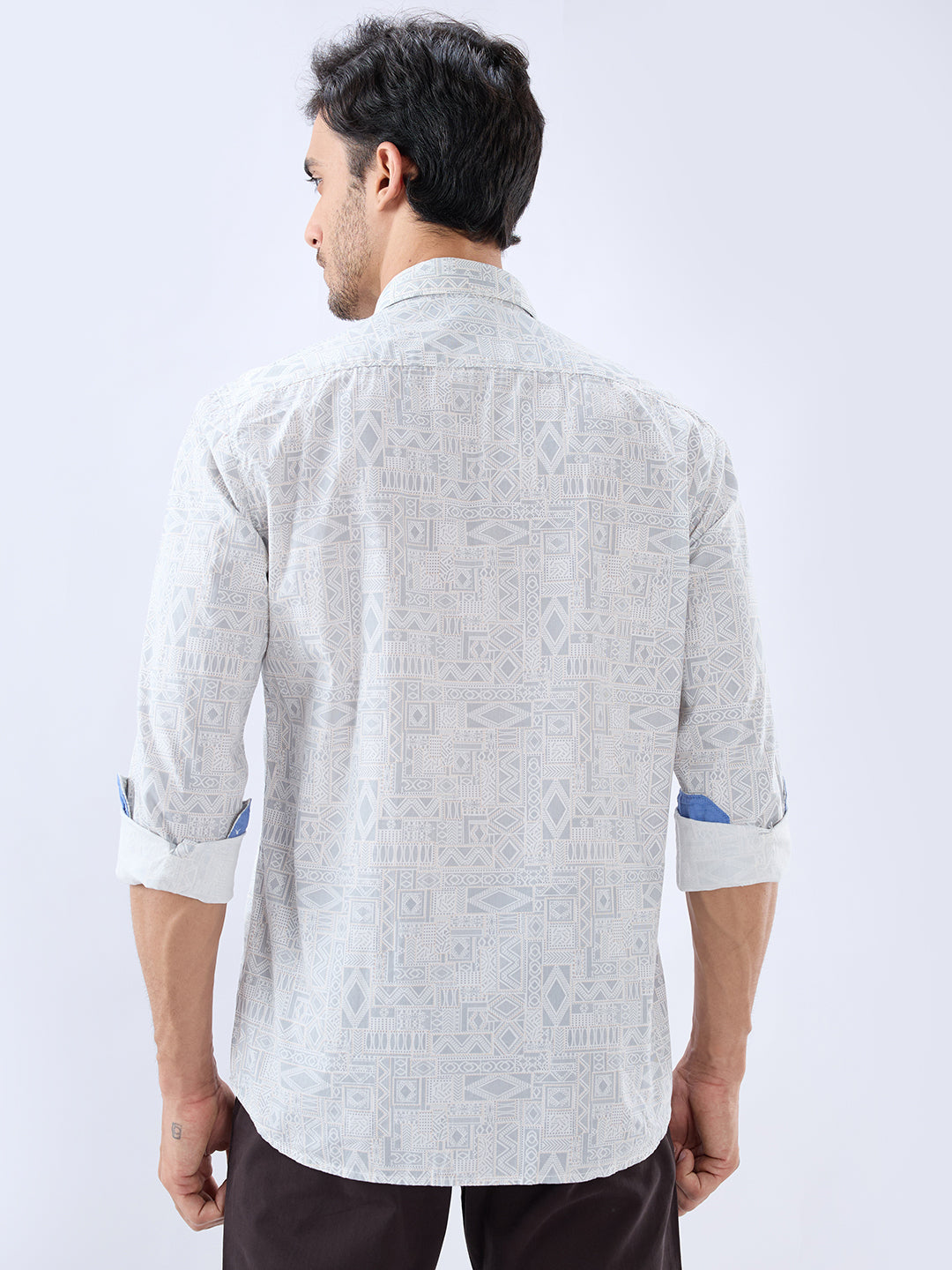 Parx Grey Casual Shirt