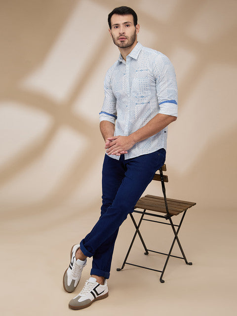 Parx White Casual Shirts