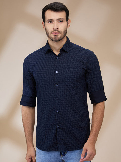Parx Blue Casual Shirts