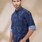 Parx Blue Casual Shirts