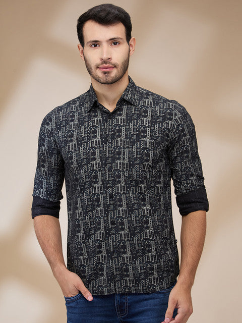 Parx Black Casual Shirt 