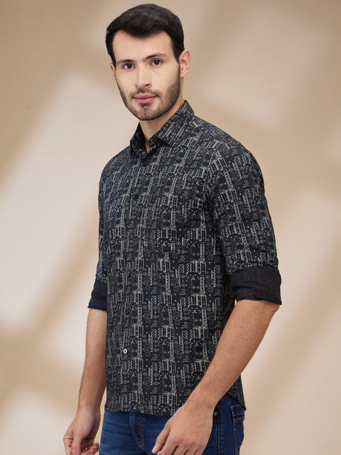Parx Black Casual Shirt 