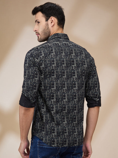 Parx Black Casual Shirt 