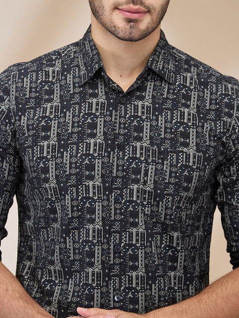 Parx Black Casual Shirt 