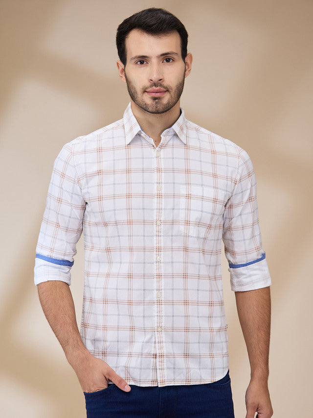 Parx Brown Casual Shirt