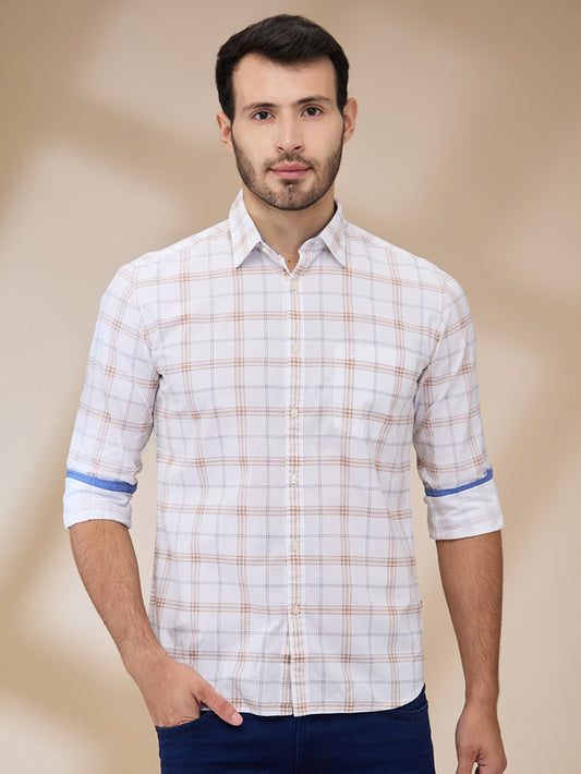 Parx Brown Casual Shirt