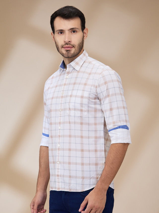 Parx Brown Casual Shirt