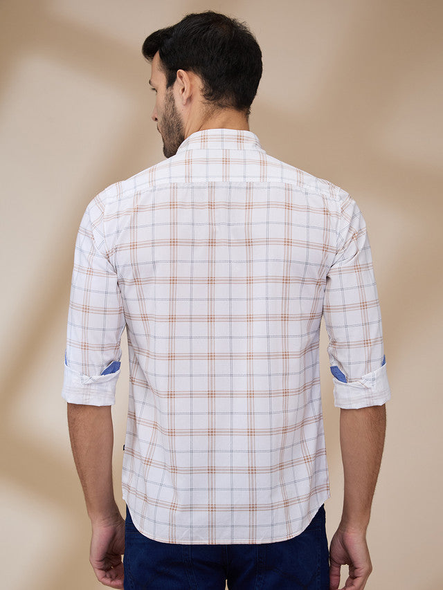 Parx Brown Casual Shirt