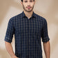 Parx Blue Casual Shirt