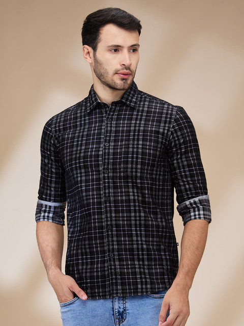 Parx Black Casual Shirt 