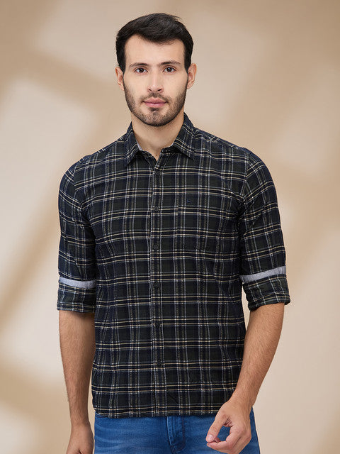 Parx Green Casual Shirt 