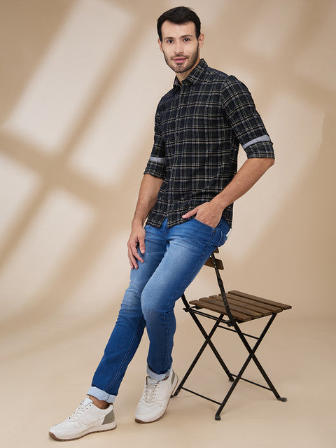 Parx Green Casual Shirt 
