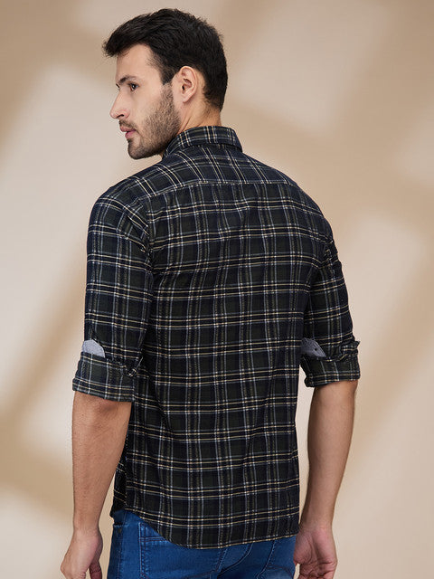 Parx Green Casual Shirt 