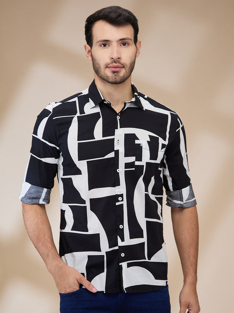 Parx Black Casual Shirts
