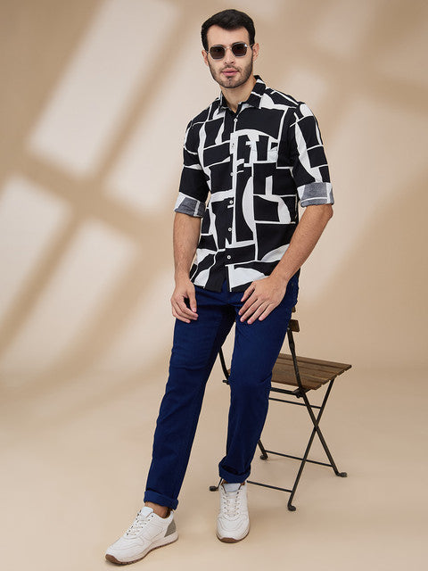 Parx Black Casual Shirts