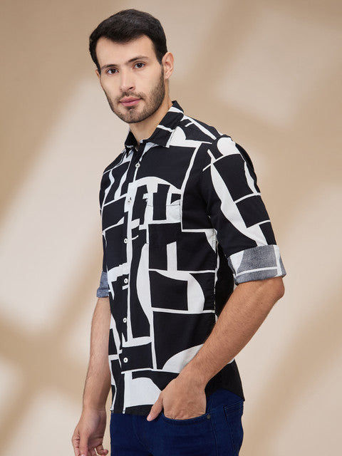 Parx Black Casual Shirts