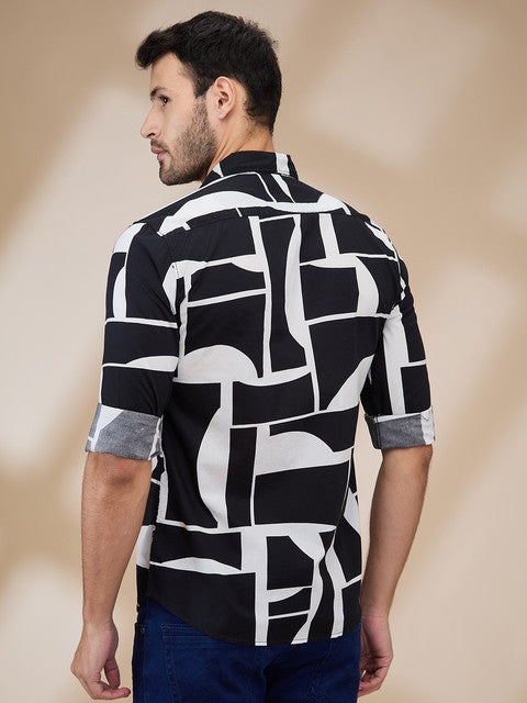 Parx Black Casual Shirts