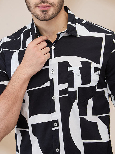 Parx Black Casual Shirts