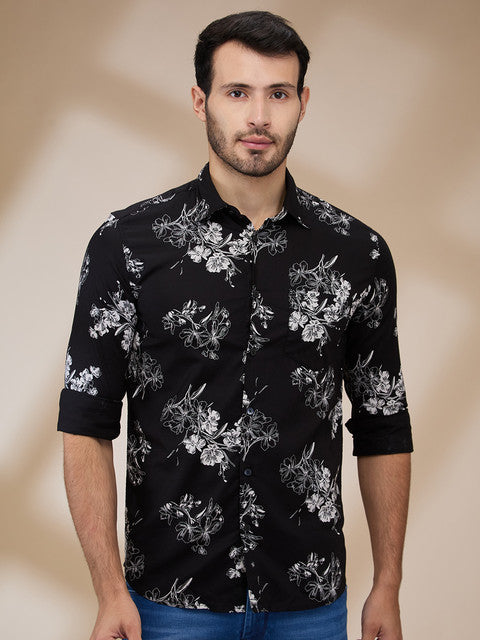 Parx Black Casual Shirts