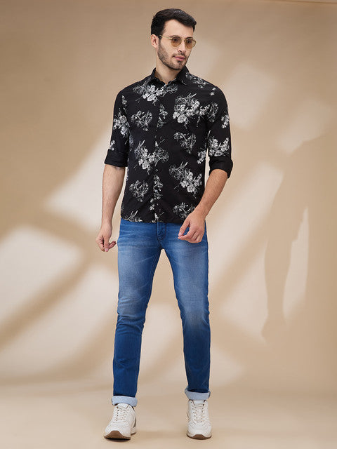 Parx Black Casual Shirts