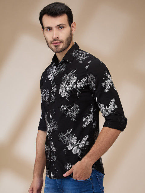 Parx Black Casual Shirts