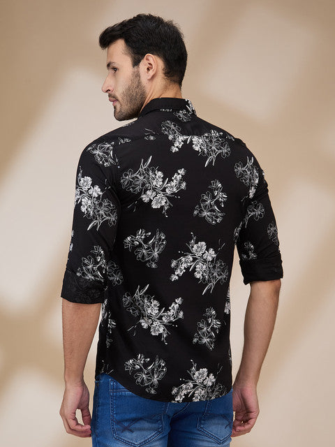 Parx Black Casual Shirts