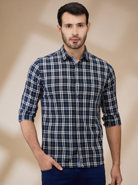 Parx Blue Casual Shirts