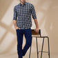 Parx Blue Casual Shirts