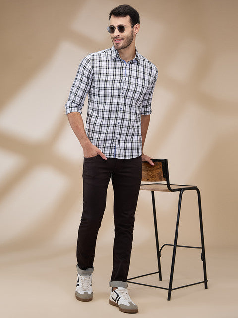 Parx White Casual Shirts