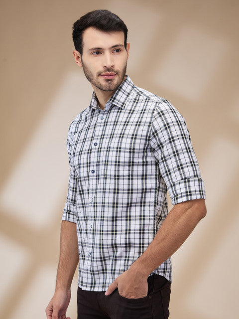Parx White Casual Shirts