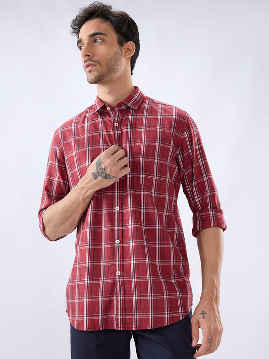 Parx Red Casual Shirt