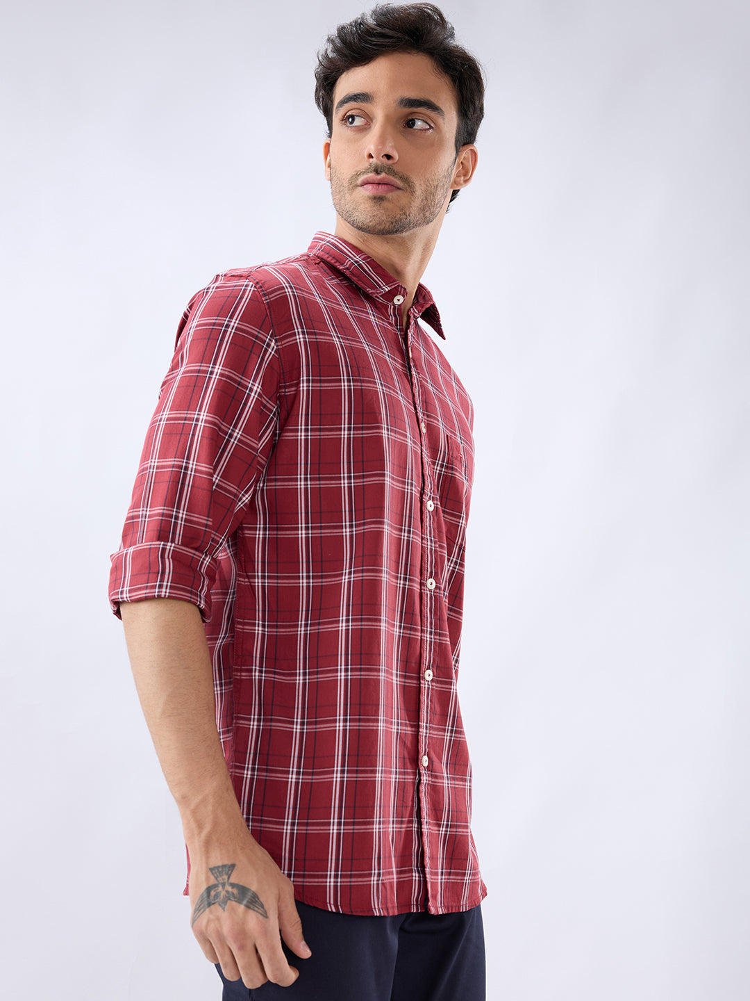 Parx Red Casual Shirt