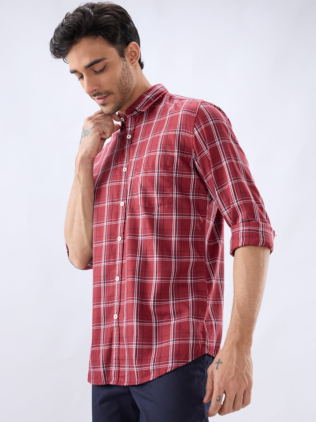 Parx Red Casual Shirt
