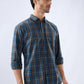 Parx Blue Casual Shirt