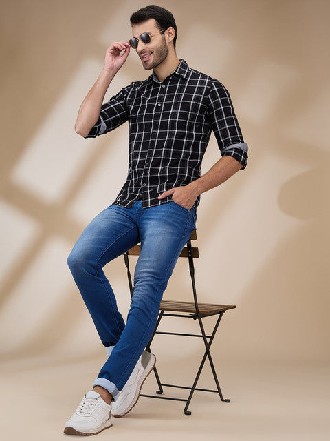 Parx Black Casual Shirts