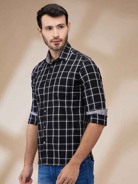 Parx Black Casual Shirts