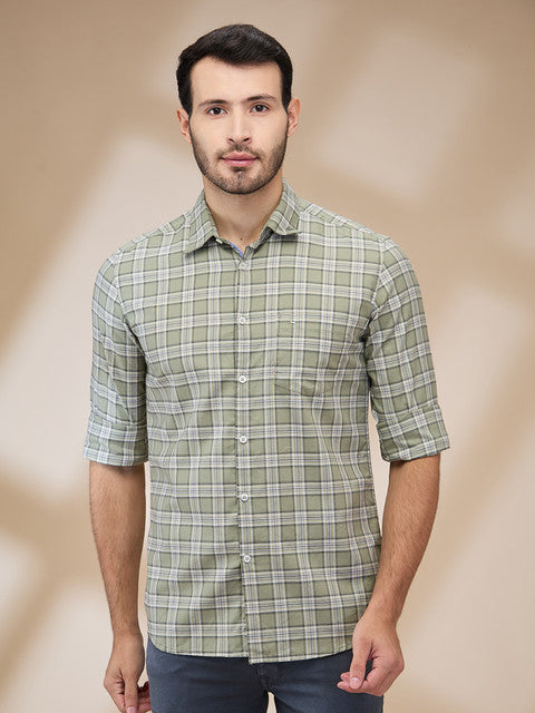 Parx Green Casual Shirt 